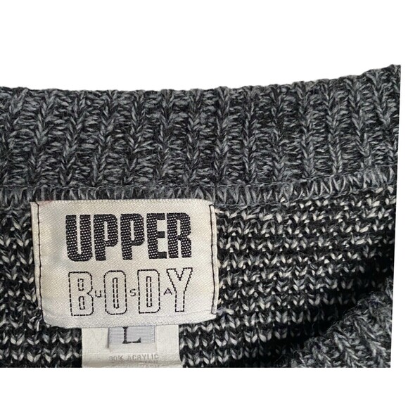 Upper Body Knit Sweater Abstract Geometric Paisley - Picture 6 of 7